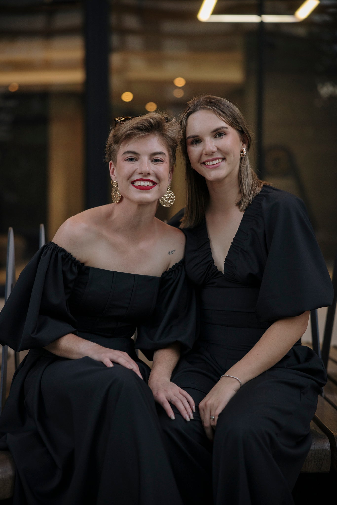 Model in vogue-inspired NVW The Label dress, exuding elegance.